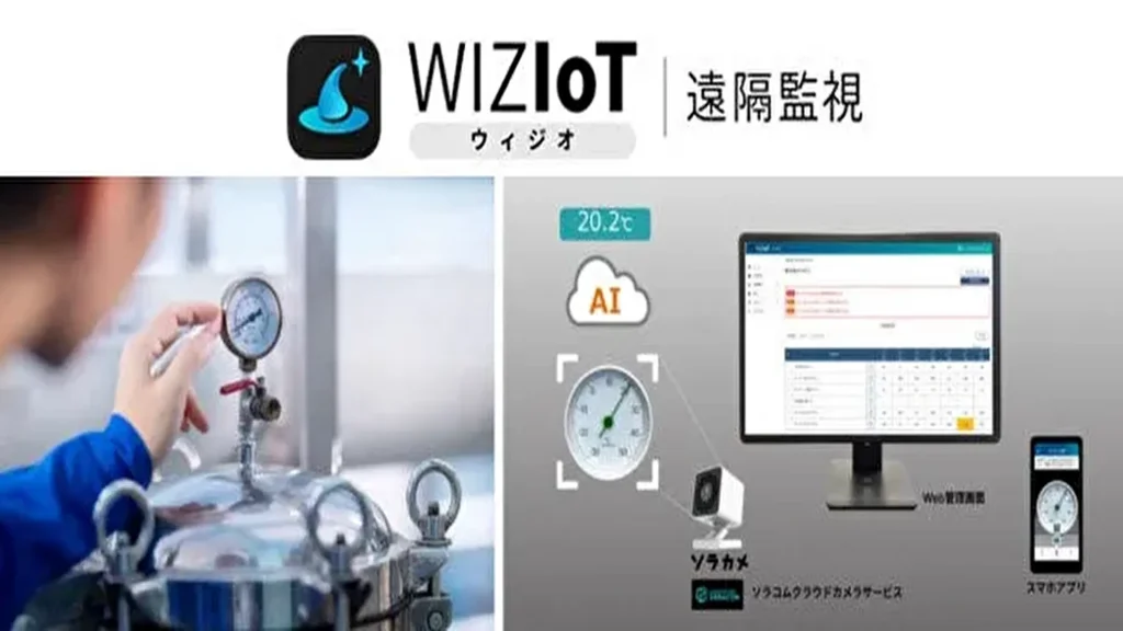 【シャープ×ソラコム】AIとIoTの活用により工場設備の巡回・点検業務の効率化を実現『WIZIoT（ウィジオ）遠隔監視サービス』提供開始