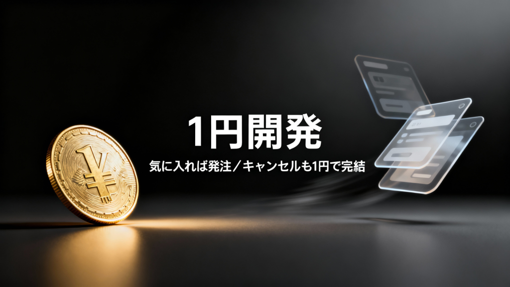 法人向け「1円開発」—プロトタイプを“触ってから発注”できるDX開発モデルを正式公開